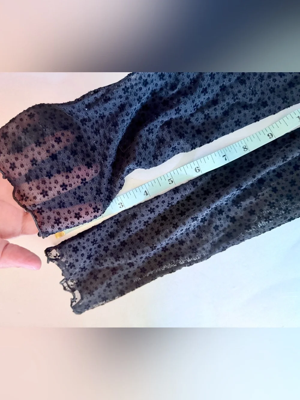 Anna Sui Black Floral-Print Arm Warmers/Fingerless Gloves NWT